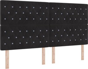vidaXL Κεφαλάρι Μαύρο 180 cm Βελούδο