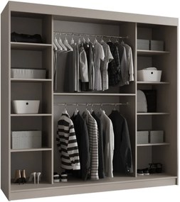 Ντουλάπα Bahrajn 200 συρόμενη-Cashmere