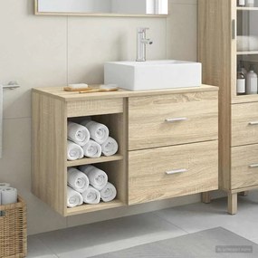 vidaXL Σετ Επίπλων Μπάνιου 2 pcs Sonoma Δρυς Επεξεργασμένο Ξύλο
