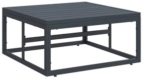 vidaXL Σετ Καναπέ Κήπου με μαξιλάρι 6 pcs Μαύρο Ατσάλι