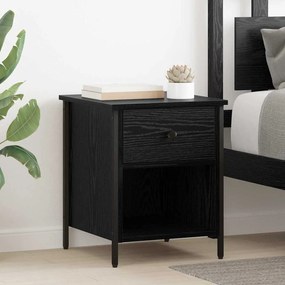 vidaXL Κομοδίνο 2 pcs Μαύρη δρυς 40 x 42 x 50 cm Επεξεργασμένο ξύλο