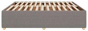 vidaXL Σκελετός Κρεβατιού Χωρίς Στρώμα Taupe 180x200 εκ. Υφασμάτινο