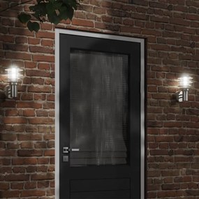 Φωτιστικό Τοίχου Εξωτερικού Χώρου Ασημί από Ανοξείδωτο Ατσάλι