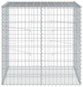 vidaXL Συρματοκιβώτιο με Κάλυμμα 100x100x100εκ από Γαλβανισμένο Χάλυβα