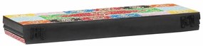 vidaXL Ράφια τοίχου 2 pcs Πολύχρωμο 60 x 20 x 6 cm Μασίφ ξύλο μάνγκο