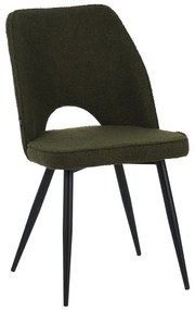 Καρέκλα Renish ύφασμα λαδί - μαύρα μεταλλικά πόδια 61x47x91,5 εκ. 47x61x85 εκ.