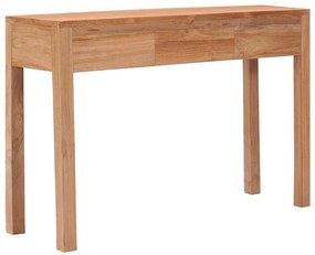 vidaXL Τραπέζι Κονσόλα 110 x 35 x 75 εκ. από Μασίφ Ξύλο Teak