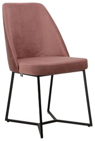 Καρέκλα Τραπεζαρίας Stephanie Fylliana Αντικέ Ρόζ 48x47x83εκ. 2αδα 48x47x83 εκ.