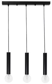 Φωτιστικό Οροφής Τρίφωτο Heronia Minimal 34-0200 Black