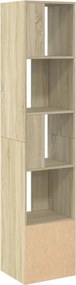 vidaXL Βιβλιοθήκη Sonoma Δρυς 40x36x189 εκ. από Επεξεργασμένο Ξύλο