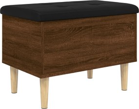 vidaXL Παγκάκι Αποθήκευσης Καφέ Δρυς 62x42x46 εκ. από Επεξ. Ξύλο