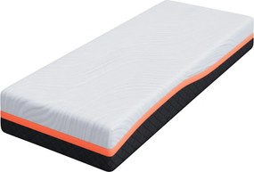 vidaXL Στρώμα Λευκό και Γκρι 70 x 200 cm Ζακάρ ύφασμα