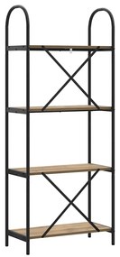 vidaXL Ράφι Βιβλίων artisan δρυς 60 x 30 x 146 εκ Επεξεργασμένο ξύλο