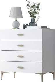 Συρταριέρα Λευκό BROPAN 85.6x45x90.7