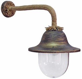 Φωτιστικό Τοίχου LP-802AS Rope 31-0923 Brown Metal