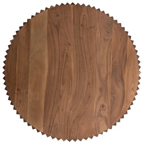 ΤΡΑΠΕΖΙ ΣΑΛΟΝΙΟΥ ΣΤΡΟΓΓΥΛΟ SEDGE HM9695 ΜΑΣΙΦ ΑΚΑΚΙΑ-ΦΥΣΙΚΟ ΧΡΩΜΑ Φ90Χ38Υεκ.