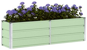 vidaXL Γλάστρα Πράσινο 160 x 40 x 45 cm Ατσάλι