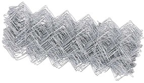 vidaXL Φράχτης αλυσίδας Ασημί 10 x 0,4 m Γαλβανισμένος χάλυβας