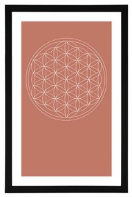 Αφίσα με παρπαστού Καταπληκτικά Mandala - 20x30 white