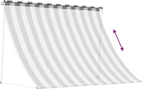 vidaXL Αντιανεμικό Γκρι και Λευκό 400 x 150 cm