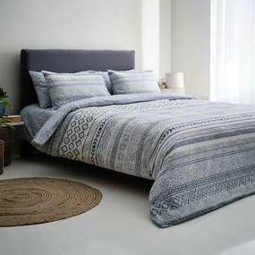 Πάπλωμα Amorgos-1 Blue Vesta Home Μονό 160x230cm Βαμβάκι-Πολυέστερ