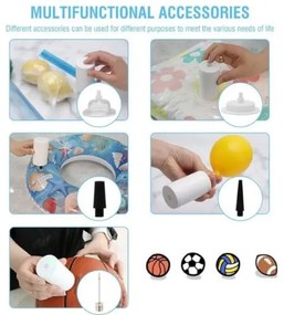 Αντλία Σφραγίσματος Τροφίμων Home&Marker Quickseal, πολυλειτουργική, φορητή, λευκή