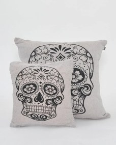 Διακοσμητική Μαξιλαροθήκη The Skull Día de los Muertos - Κοραλί