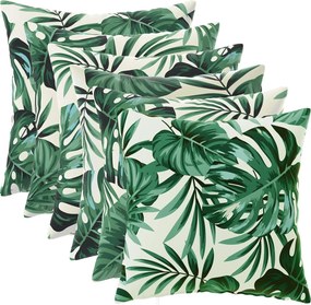 vidaXL Κάλυμμα Μαξιλαριού 6 pcs HEERLEN Σχέδιο Φύλλων 45 x 45 cm