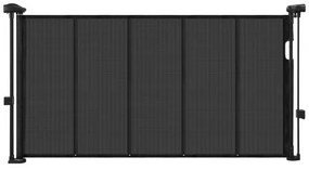 VEVOR Retractable Baby Gate 870 mm Tall Extend to 1400 mm Wide Kids Pets Black