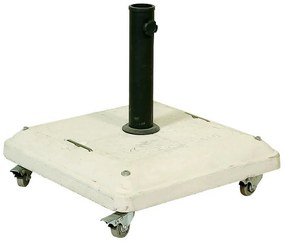 Βάση Ομπρέλας Τσιμεντένια Με Ρόδες NTH37W 50x50cm White