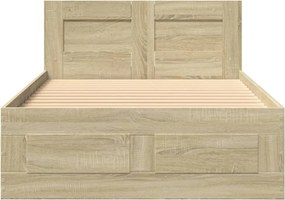 vidaXL Πλαίσιο Κρεβατιού με Κεφαλάρι Sonoma Δρυς 100x200εκ. Επεξ. Ξύλο