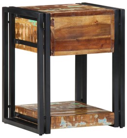vidaXL Κομοδίνα 2 τεμ 40x35x50 εκ Μασίφ Ξύλο Ανακυκλωμένο