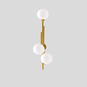 Φωτιστικό Τοίχου 01349 3xG9 20x25cm Oxidized Gold Luma
