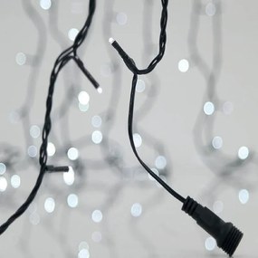 Χριστουγεννιάτικα Λαμπάκια 300 Led Σε Σειρά 18.1μ Σταθερά Ψυχρό Λευκό Επεκτεινόμενο Eurolamp 600-15400