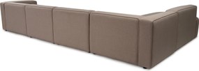 Corner Sofa Mora (X-Oval-L1-O1-O1-R1) Light Brown