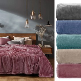 Κουβέρτα Βελουτέ King Size (240x260) AdamHome 700 Γκρι