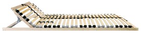 vidaXL Βάση κρεβατιού με λάμες Καστανό 80 x 190 cm Ξύλο και Μέταλλο