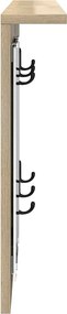 vidaXL Τοίχου Κρεμάστρα Sonoma Δρυς 85 x 10 x 45 εκ.