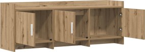 vidaXL Ντουλάπι TV 130 x 33 x 47 εκ Artisan Δρυς Επεξεργασμένο Ξύλο