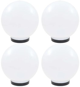vidaXL Φωτιστικά Μπάλα LED 4 τεμ. Σφαιρικά 25 εκ. Ακρυλικά (PMMA)