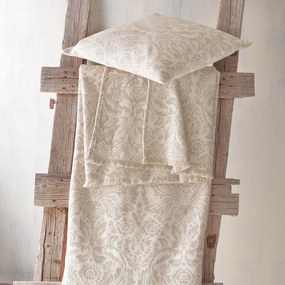 Ριχτάρι Beatris Beige-Ecru Ρυθμός Armchair 160x180cm Cotton-Polyester