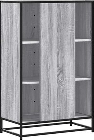 vidaXL Highboard Grey Sonoma Κατασκευασμένο ξύλο και μέταλλο