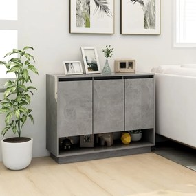 vidaXL Μπουφές Γκρι Σκυροδέματος 97 x 31 x 75 εκ. από Μοριοσανίδα