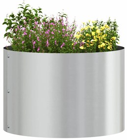 vidaXL Ζαρντινιέρες κήπου 5 pcs Ασημί 30 x 30 x 20 cm
