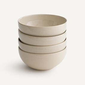 Σετ 4 γυαλιστερά μπολ από εμαγιέ κεραμικό, BENN