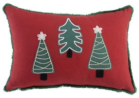 Χριστουγεννιάτικo Διακοσμητικό Μαξιλάρι Jingle Bells Red 30x45 - Nef Nef
