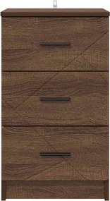 vidaXL Κομοδίνο Καφέ δρυς 38 x 38 x 66 εκ Επεξεργασμένο ξύλο