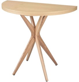 Τραπέζι Επεκτεινόμενο Jubi JUBITEXHRNAT Φ90x75cm Natural Mdf, Wood