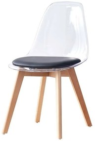 Καρέκλα Τραπεζαρίας DKD Home Decor Μαύρο Πολύχρωμο Φυσικό 30 x 40 cm 54 x 47 x 81 cm