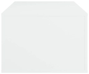 Τραπεζάκι Σαλονιού Λευκό 100 x 50,5 x 35 εκ. Επεξεργασμένο Ξύλο - Λευκό